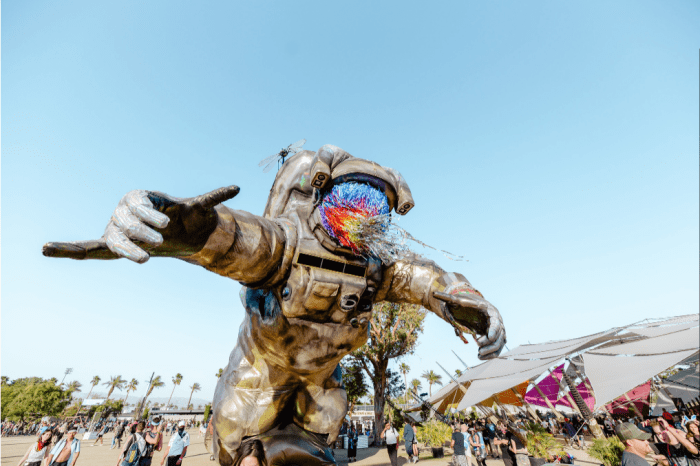 "Escape Velocity" installation at Coachella Valley Music and Arts Festival.