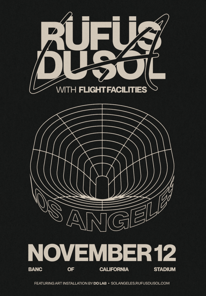 RÜFÜS DU SOL's biggest headlining performance to date is scheduled for April 12th, 2021 in Los Angeles.