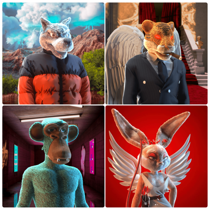 Chaotic DJs Wolf Tiger Ape Bunny
