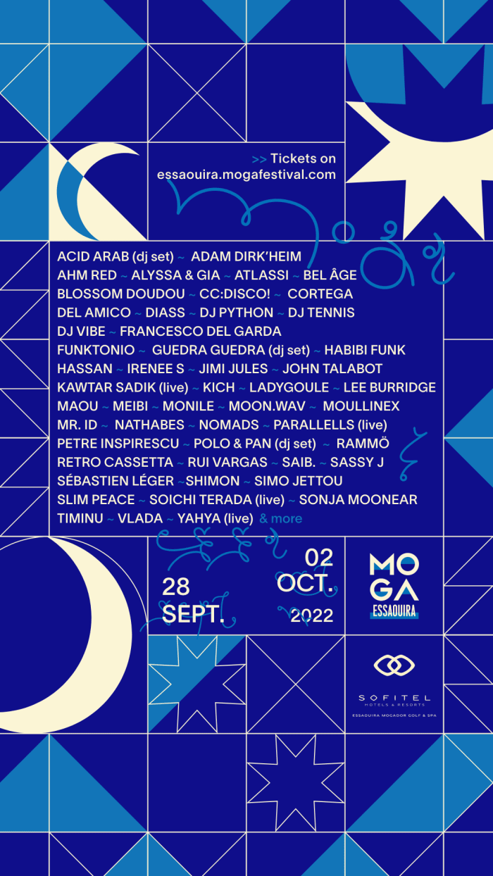 Moga 2022's lineup features DJ Tennis, Lee Burridge, and Polo & Pan, among other producers.