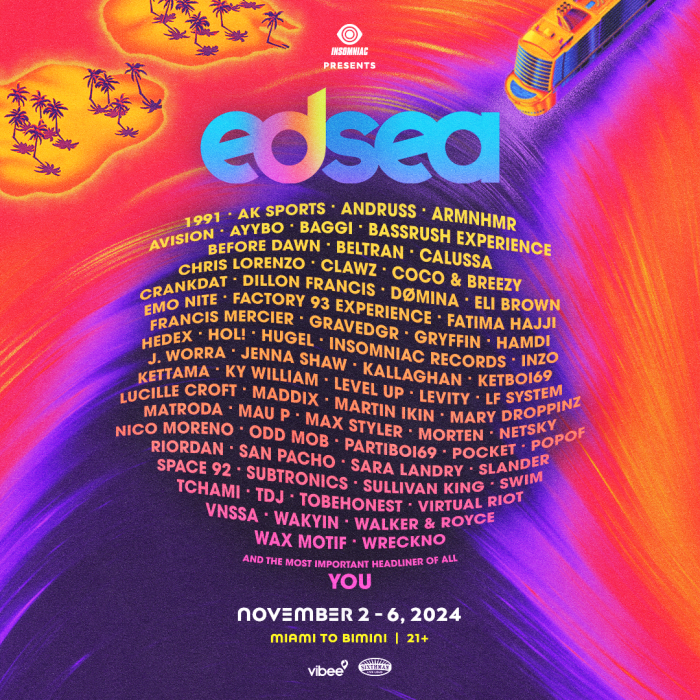 Subtronics, Sara Landry And More Are Cruising The Caribbean For Edsea 