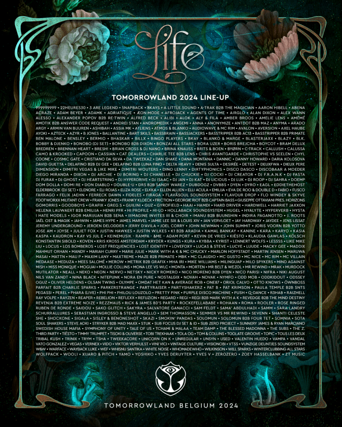 Tomorrowland's 20th Anniversary Festival to Feature Alesso, Hardwell