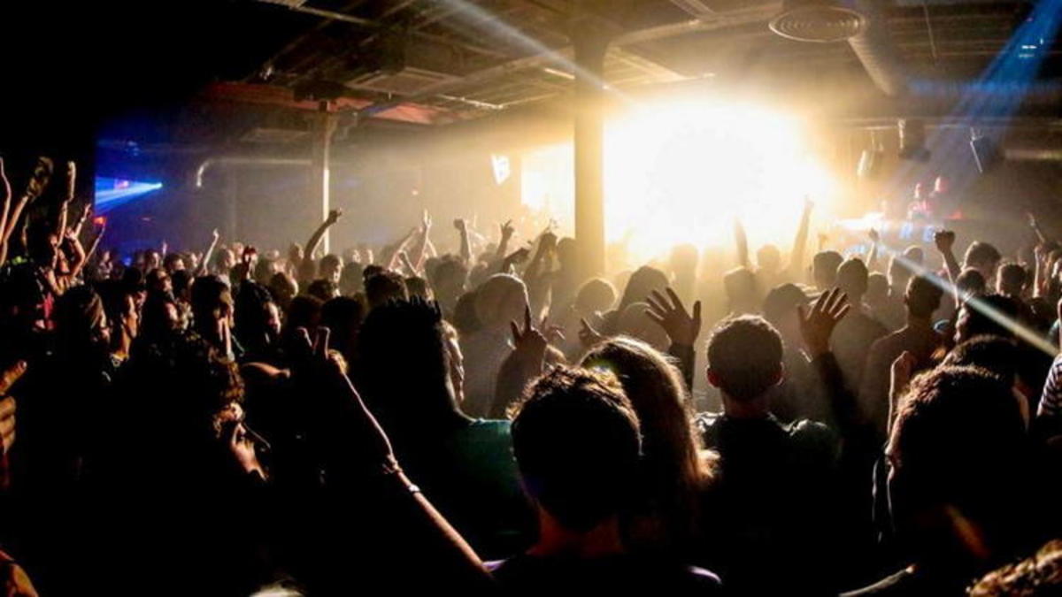 The basement area provides a spectacular arena for raves