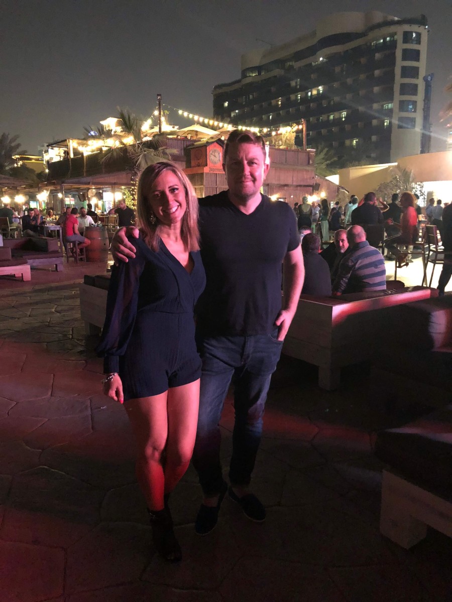 Hayley Skelton-Bayley (l) and Corin Bayley (r) - Dubai, UAE.