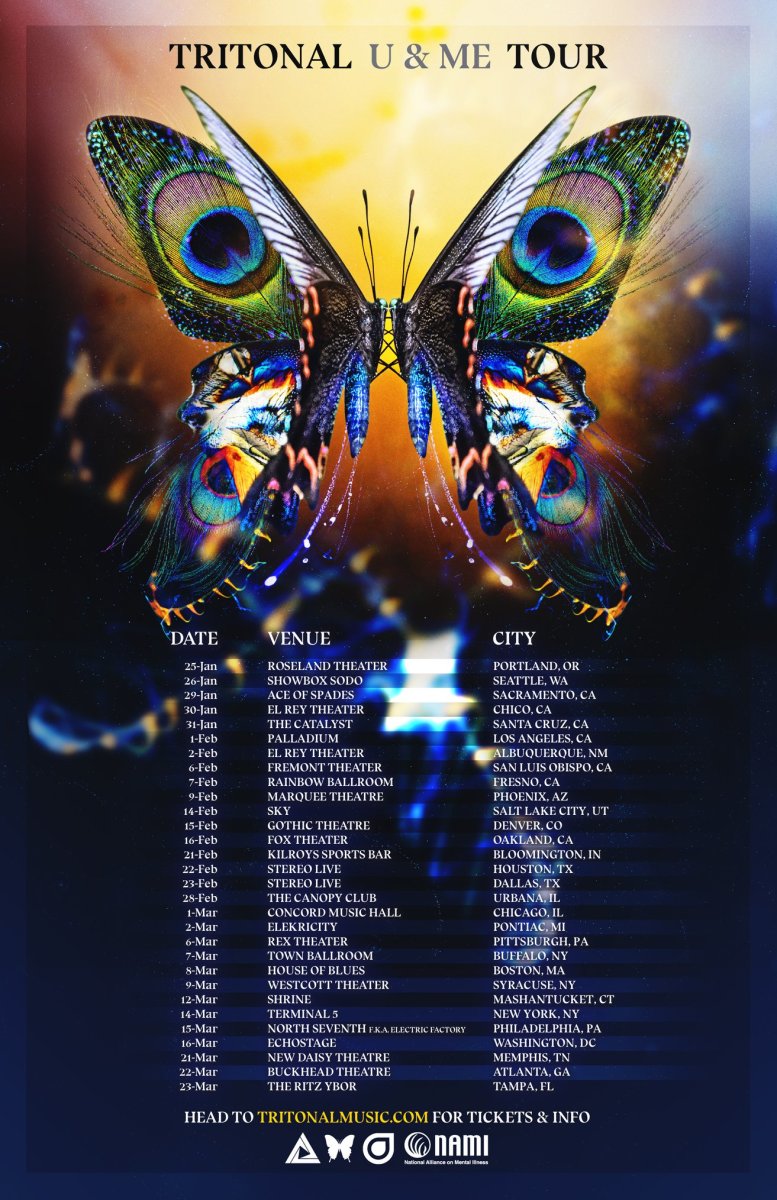 Tritonal U & Me Tour 2019 Tour Poster