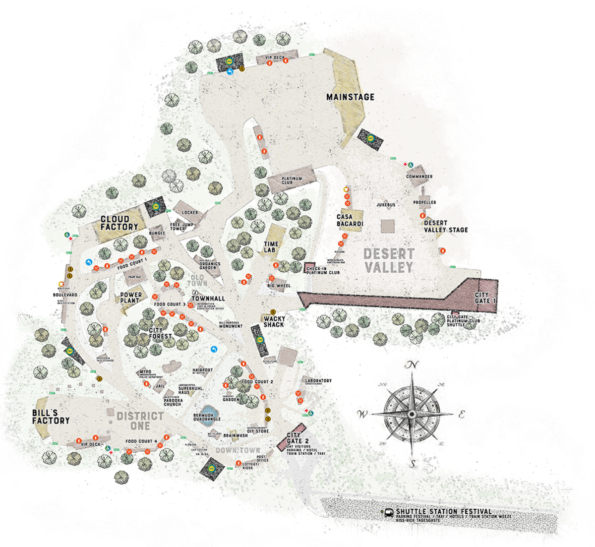 Map of Parookaville: City of Dreams