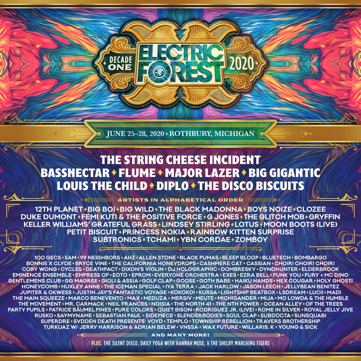 Bassnectar, Flume and Diplo Among Electric Forest 2020 Headliners - EDM ...
