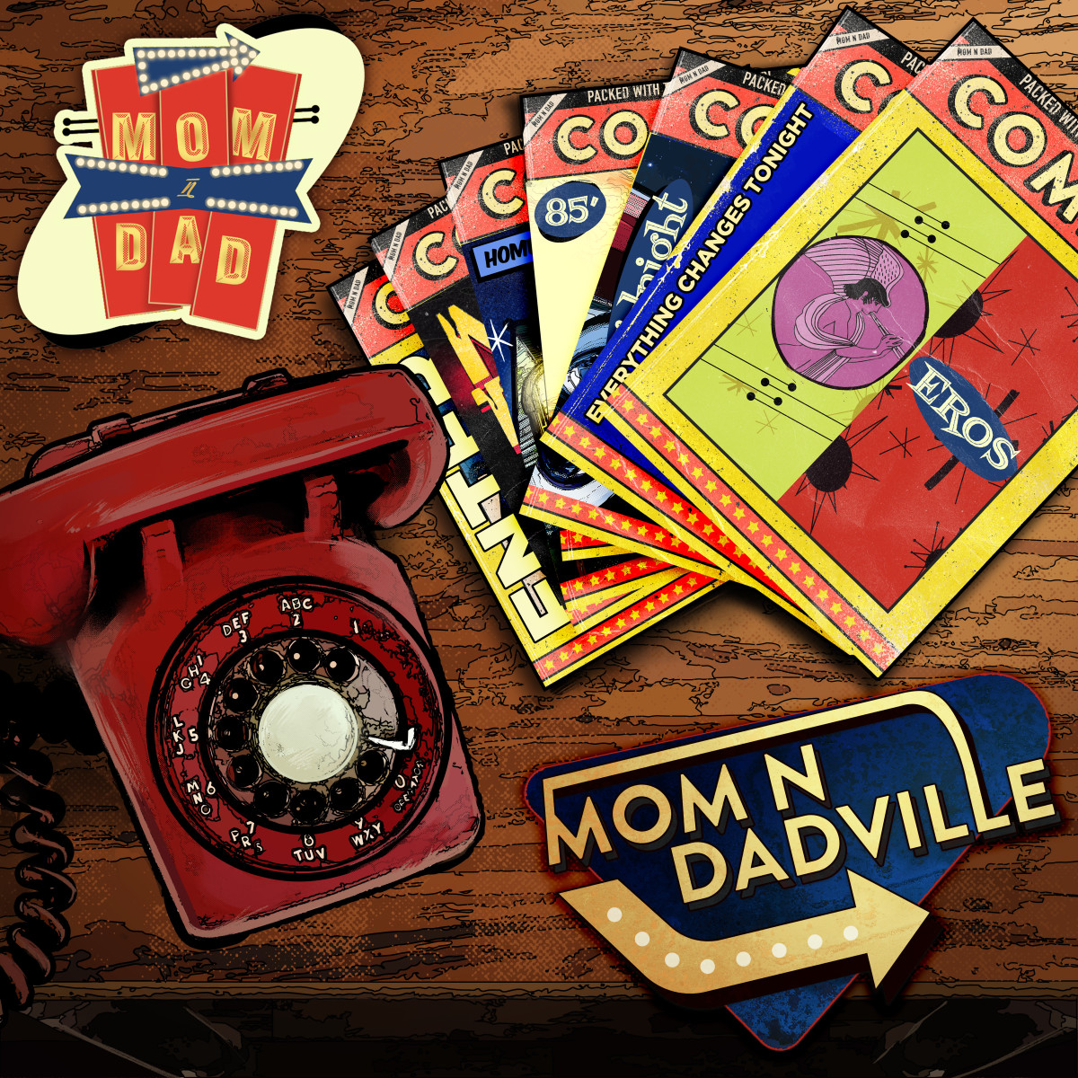Mom N Dad's "Mom N Dadville EP" - Album Artwork
