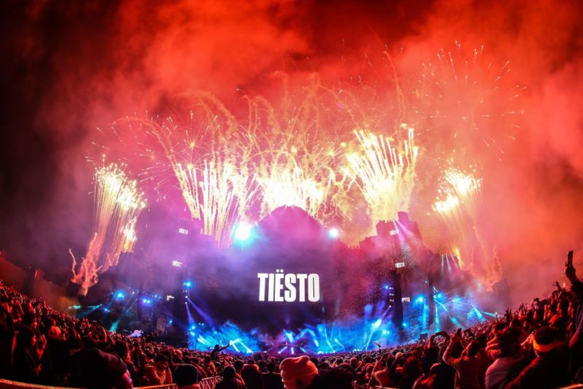 Tiësto performing at MDL Beast's Big Beast stage.