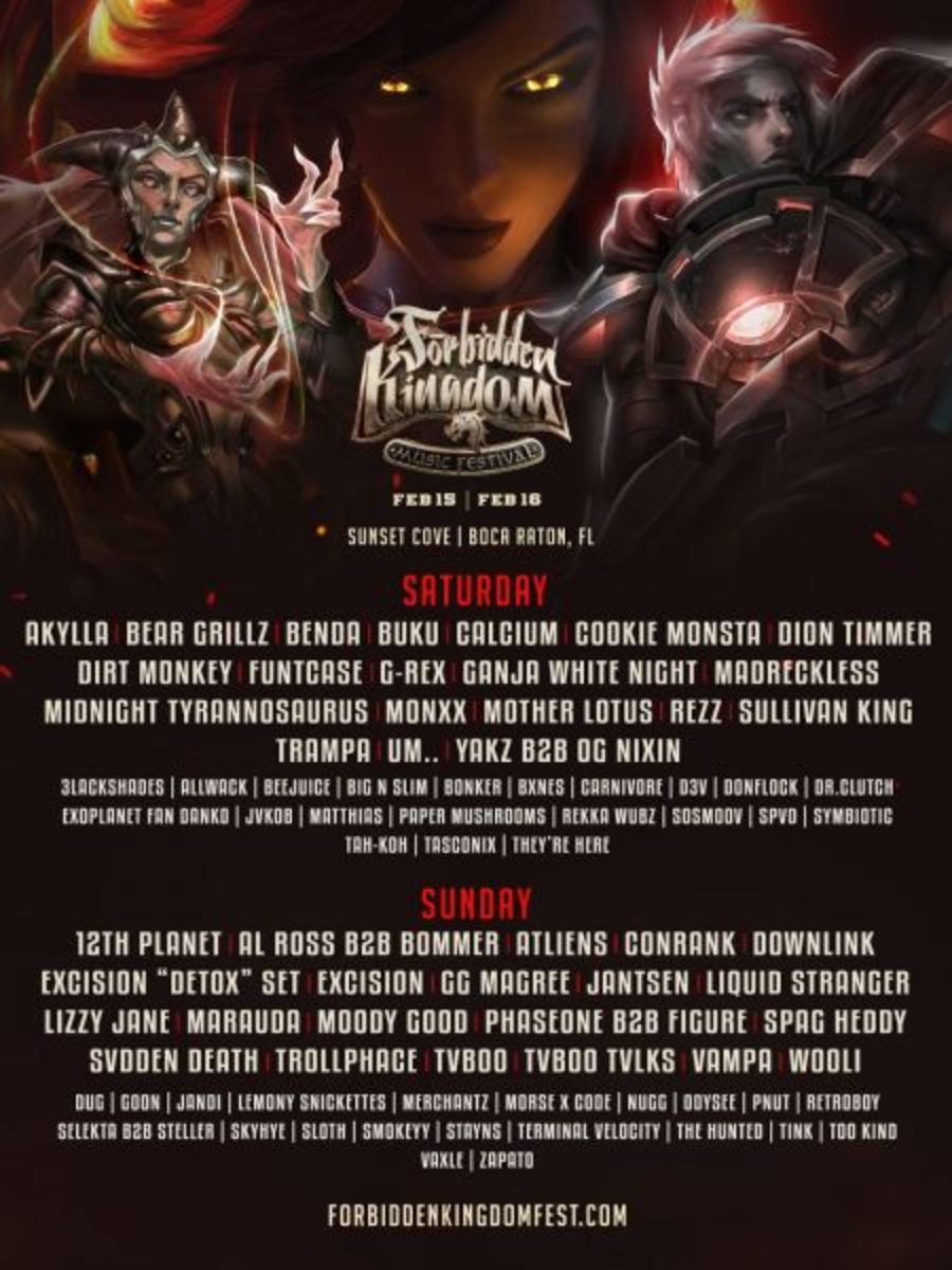 Forbidden Kingdom Festival Releases Full 2020 Lineup by Day