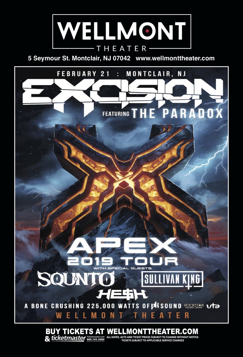 Wellmont Theatre- Excision ft. The Paradox, APEX TOUR w/ SQUNTO, Sullivan King, HE$H, PK Sound (EDM.com Feature)