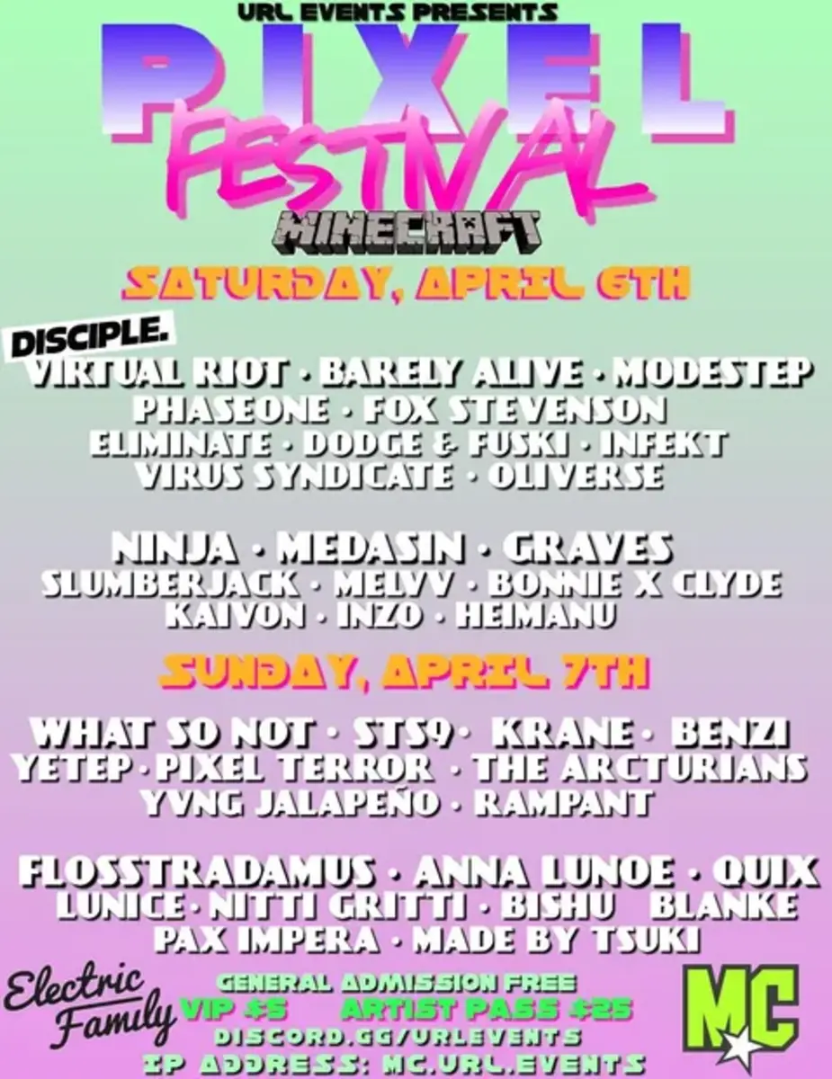 Pixel Festival Lineup