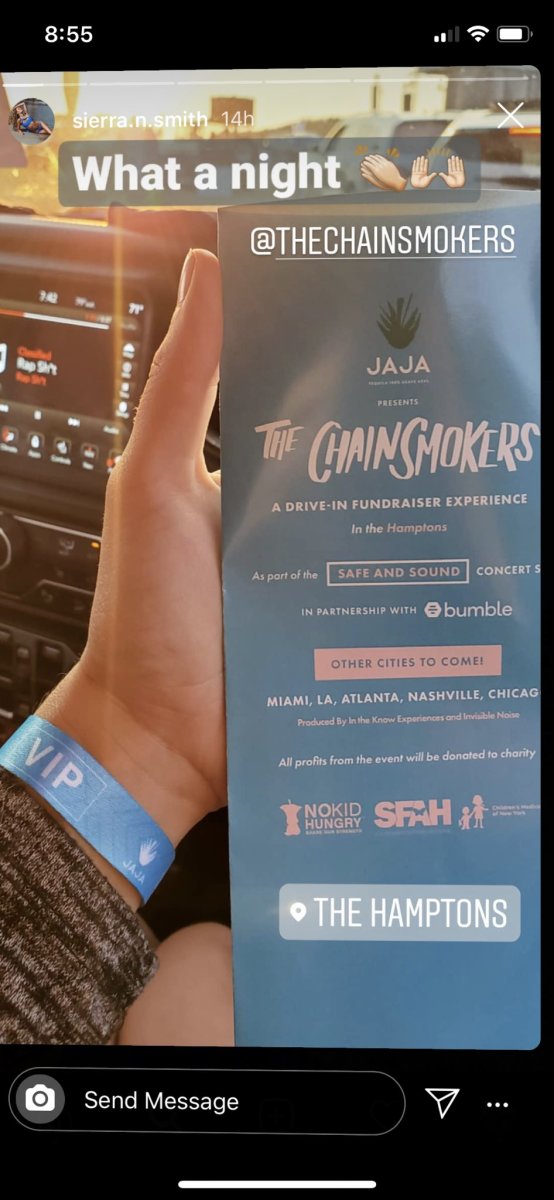 The Chainsmokers flier Hamptons show