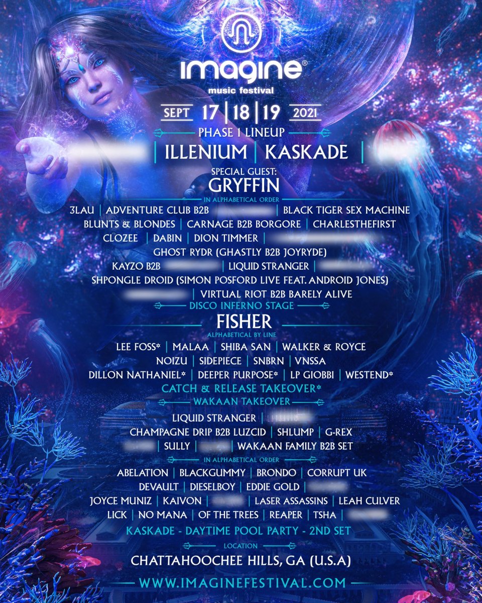 Illenium, Kaskade, FISHER, More Appear on First Phase of Imagine Music Festival 2021 Lineup