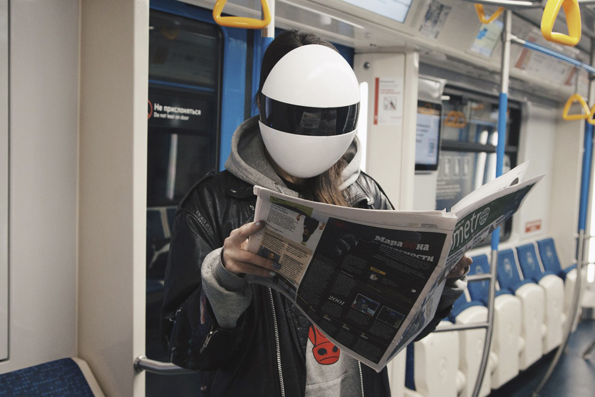 helmet like face shield