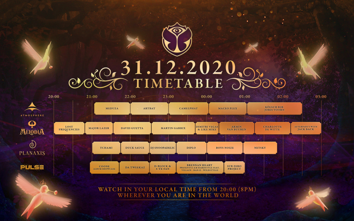 Tomorrowland + 31.12.2020 + - + calendrier