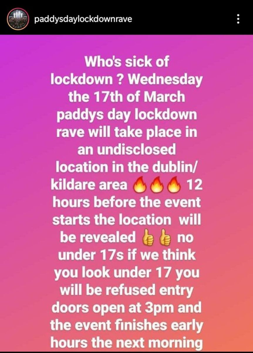 Paddys Day Lockdown Rave