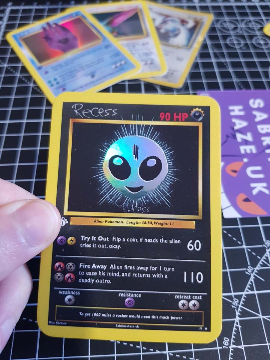 Custom Pokémon card of Recess by Skrillex.