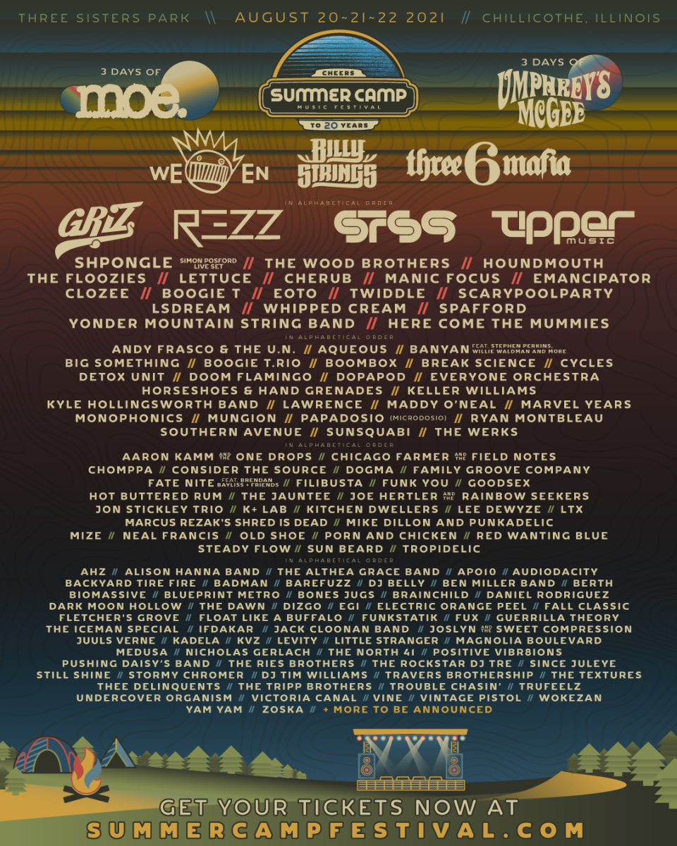 summer camp, summer camp music festival, griz, rezz, sts9, tipper, shpongle, the floozies, cherub, manic focus, emancipator, clozee