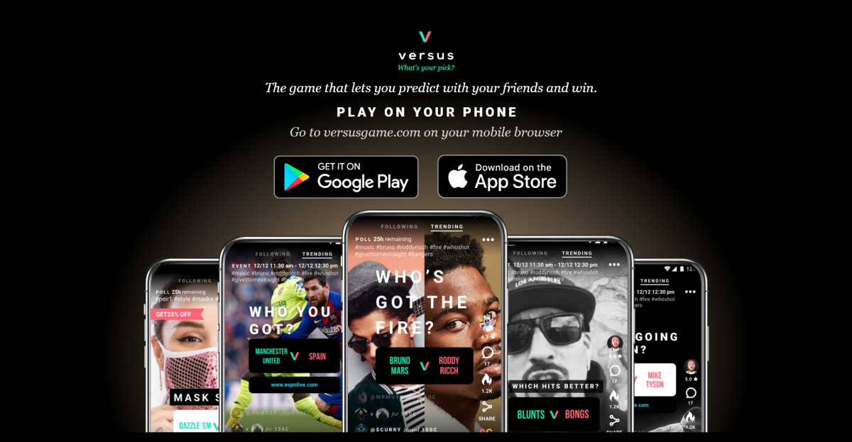 The VersusGame app has 6 million active users as of March 2021. 