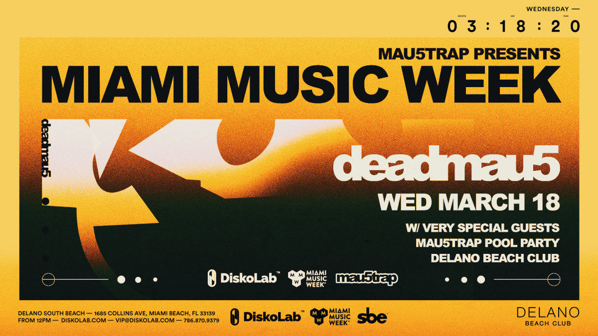 mau5trap Releases Pool Party Lineup for Miami Music Week 2020