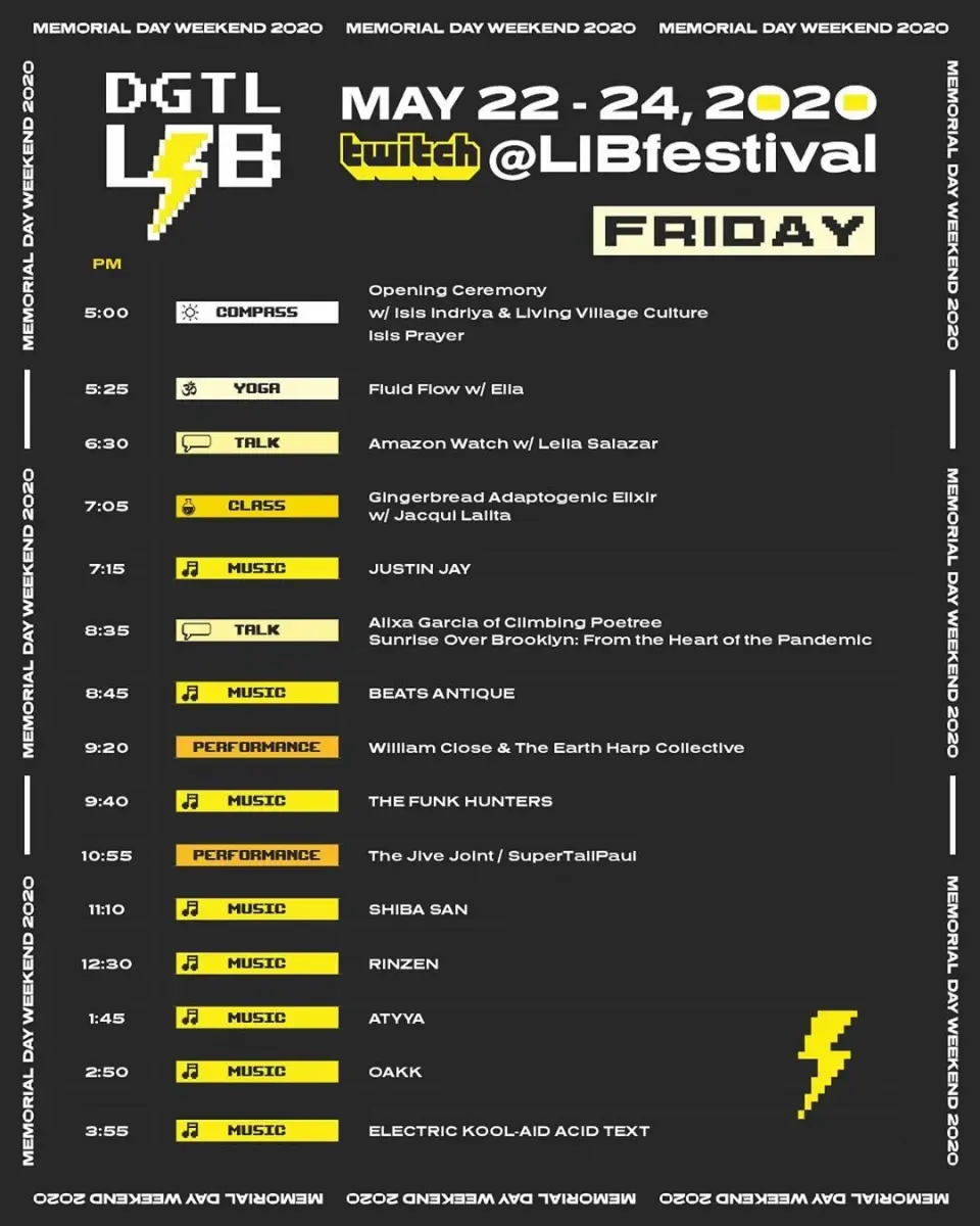 DGTL LIB Schedule