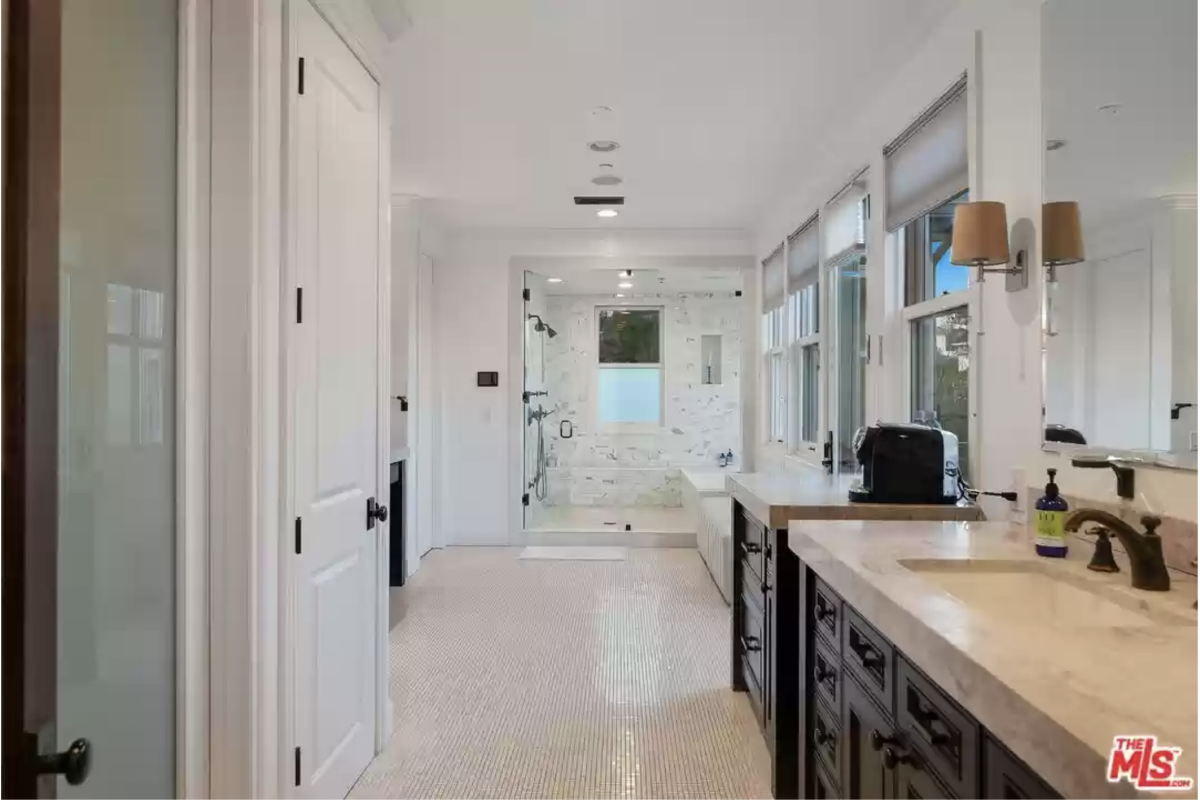 Eric Prydz Hollywood Hills Home Master Bathroom