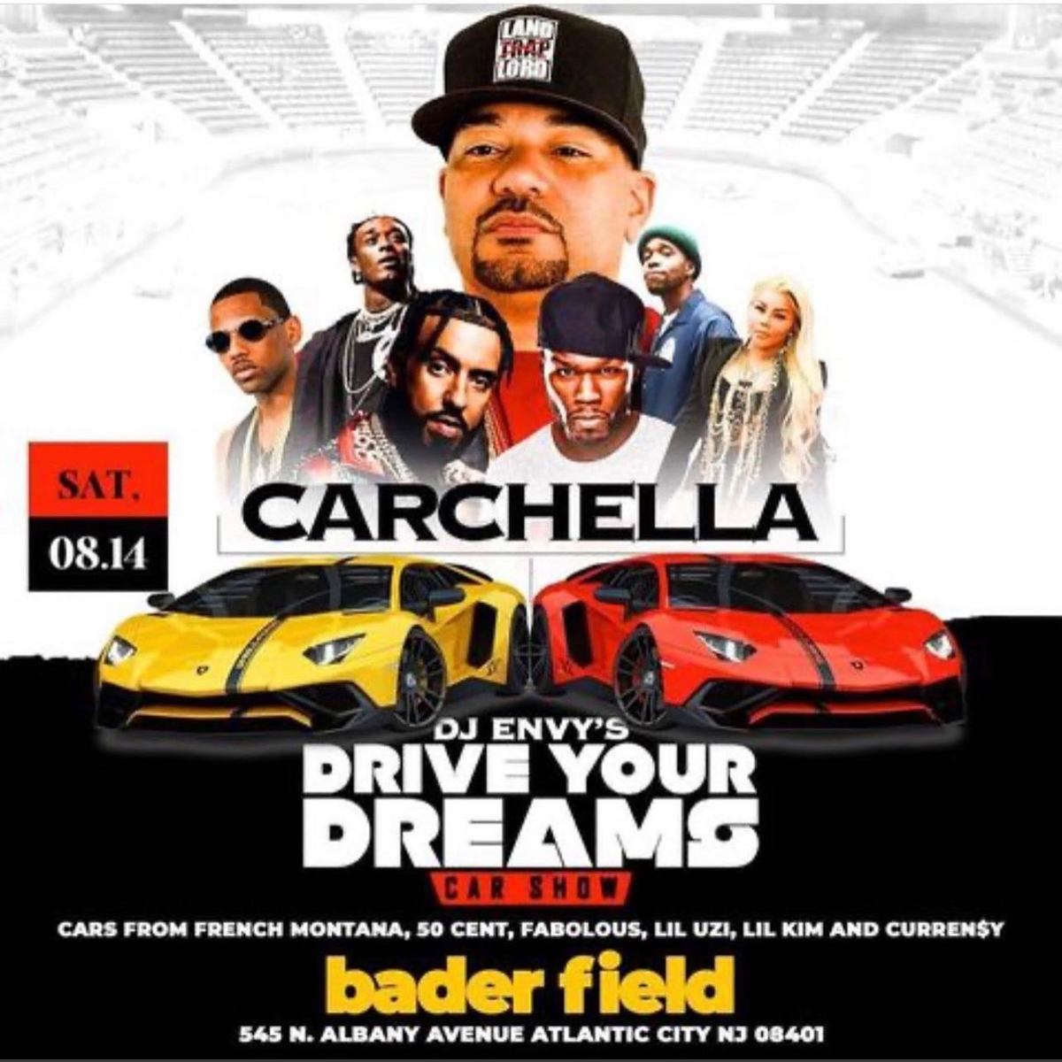 Flyer promoting the Atlantic City edition of "Carchella."