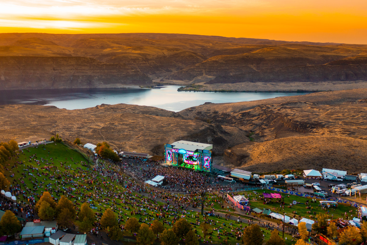 Aerial View of the Gorge, Beyond Wonderland at the Gorge