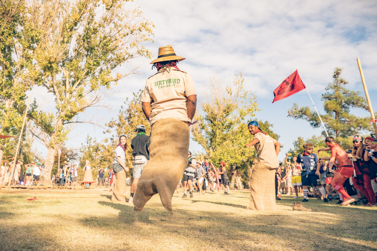 Potato sack races get serious.