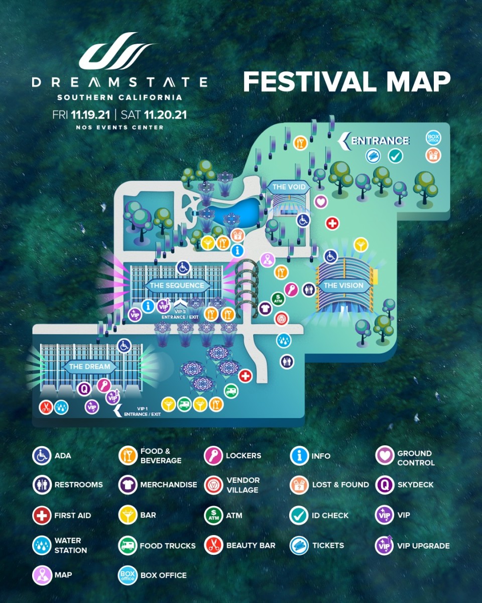 Dreamstate 2021 Festival Map