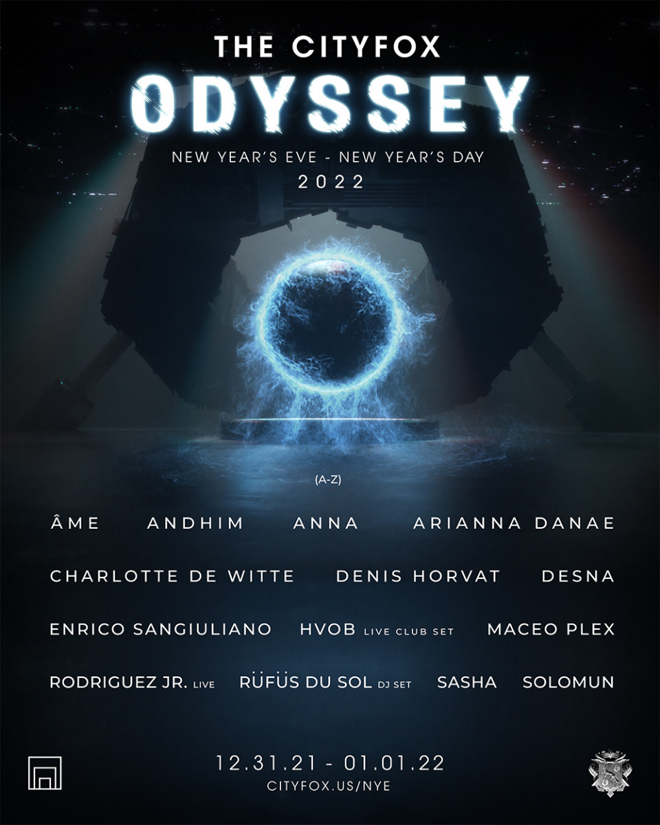 The lineup for The Cityfox Odyssey, 2022