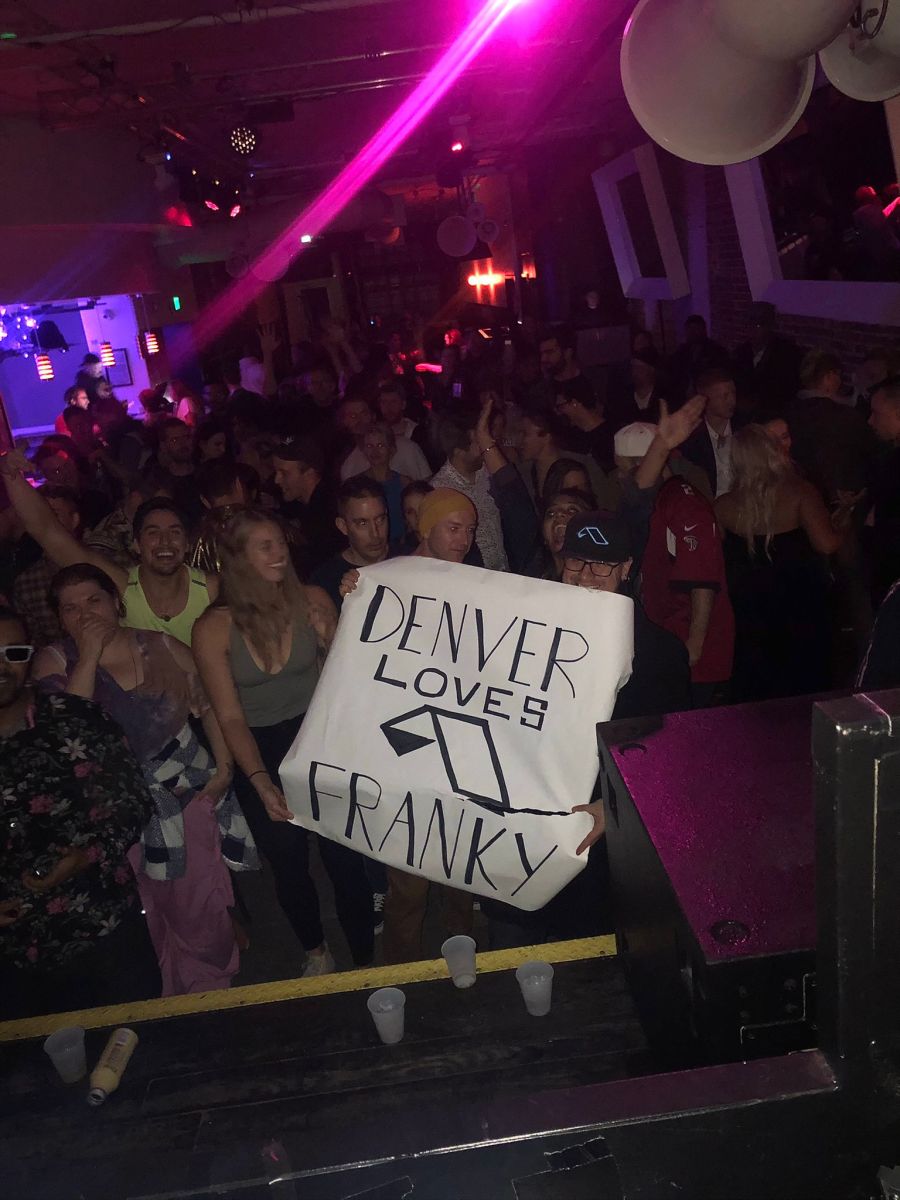 "My first ever tour in the states was kicked off in Denver and I was greeted by the best fans. I could see this sign about half way through the back of the crowd and towards the end the couple that made it (husband and wife) managed to get to the front!"