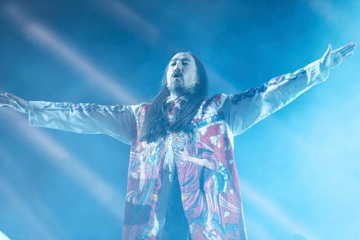 Steve Aoki performs at MDLBEAST SOUNDSTORM 2021.