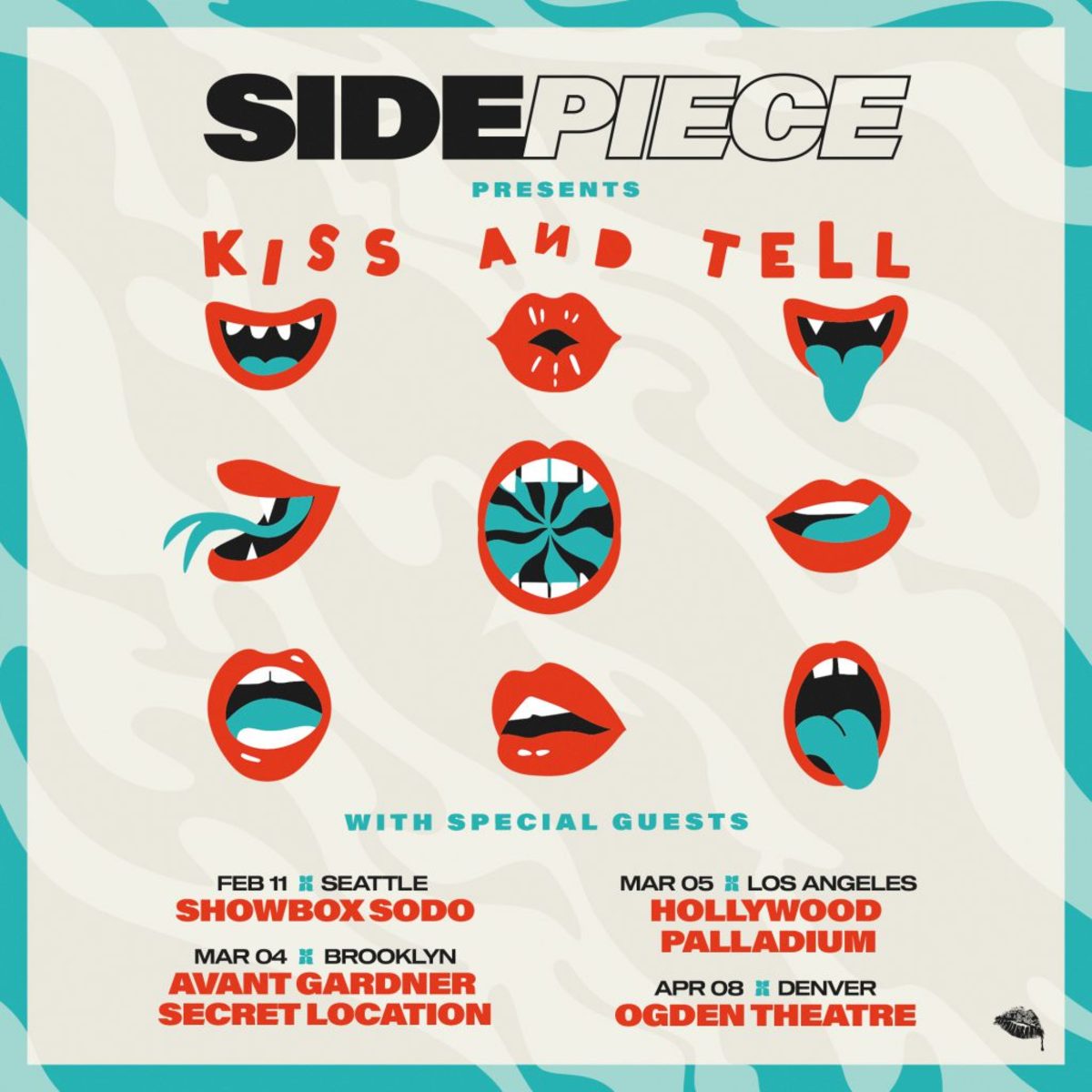 SIDPIECE's 2022 "Kiss and Tell" tour.
