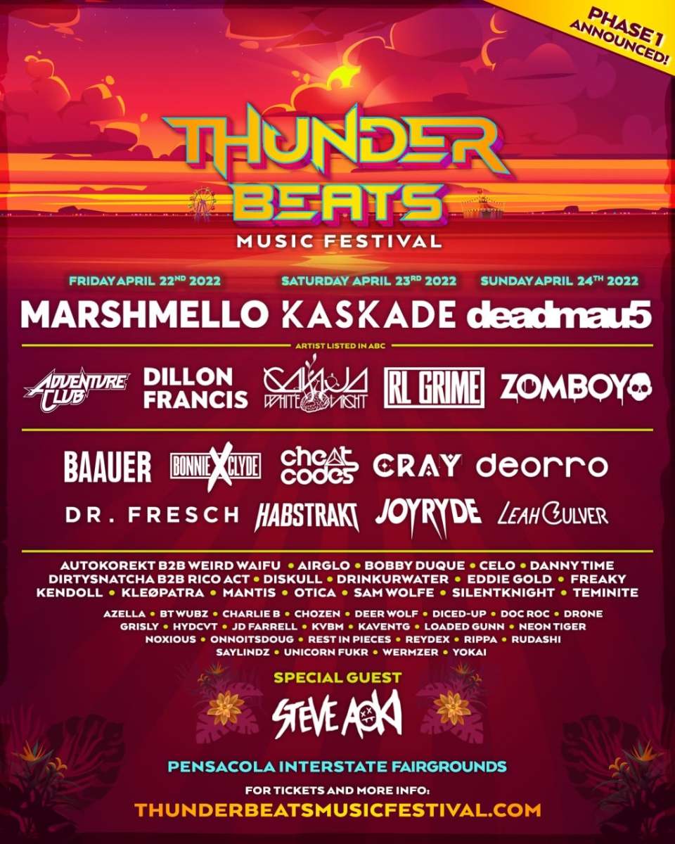 Thunder Beats Music Festival Phase 1