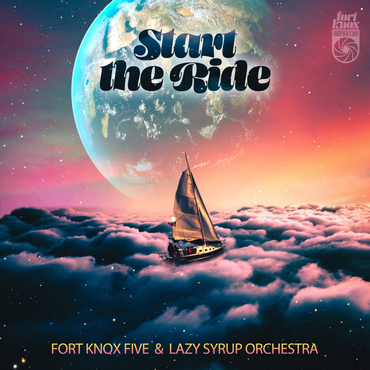 Cover art for Fort Knox Five and Lazy Syrup Orchestra's "Start the Ride."