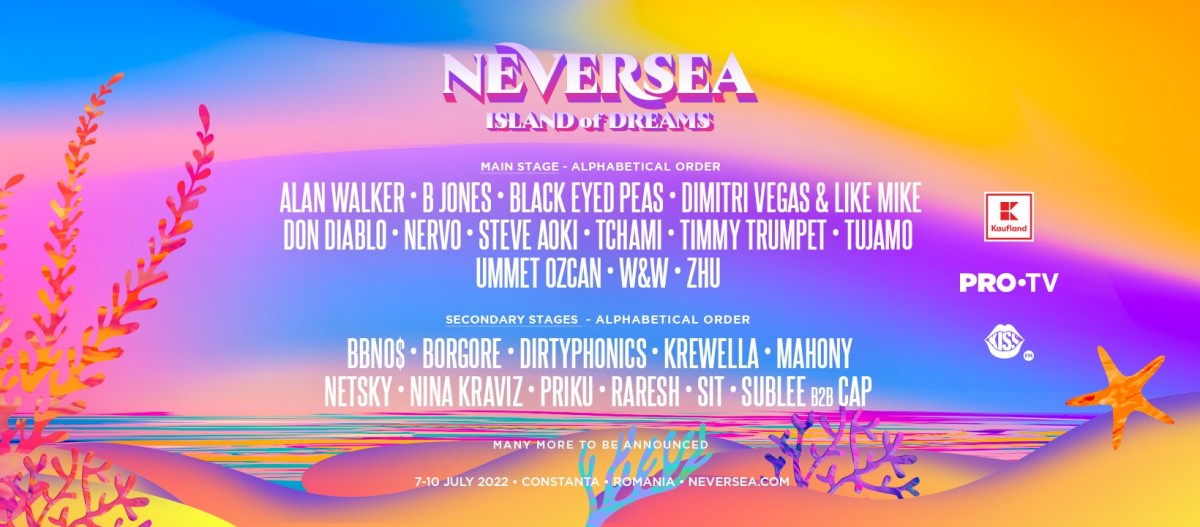 Current Neversea Festival 2022 lineup.