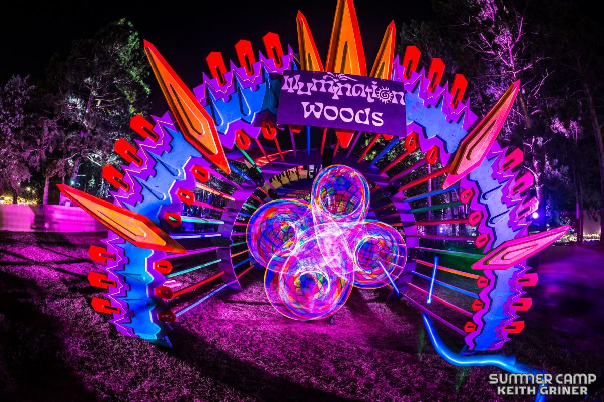 The Illumination Woods, a new addition to Summer Camp Music Festival in 2021.