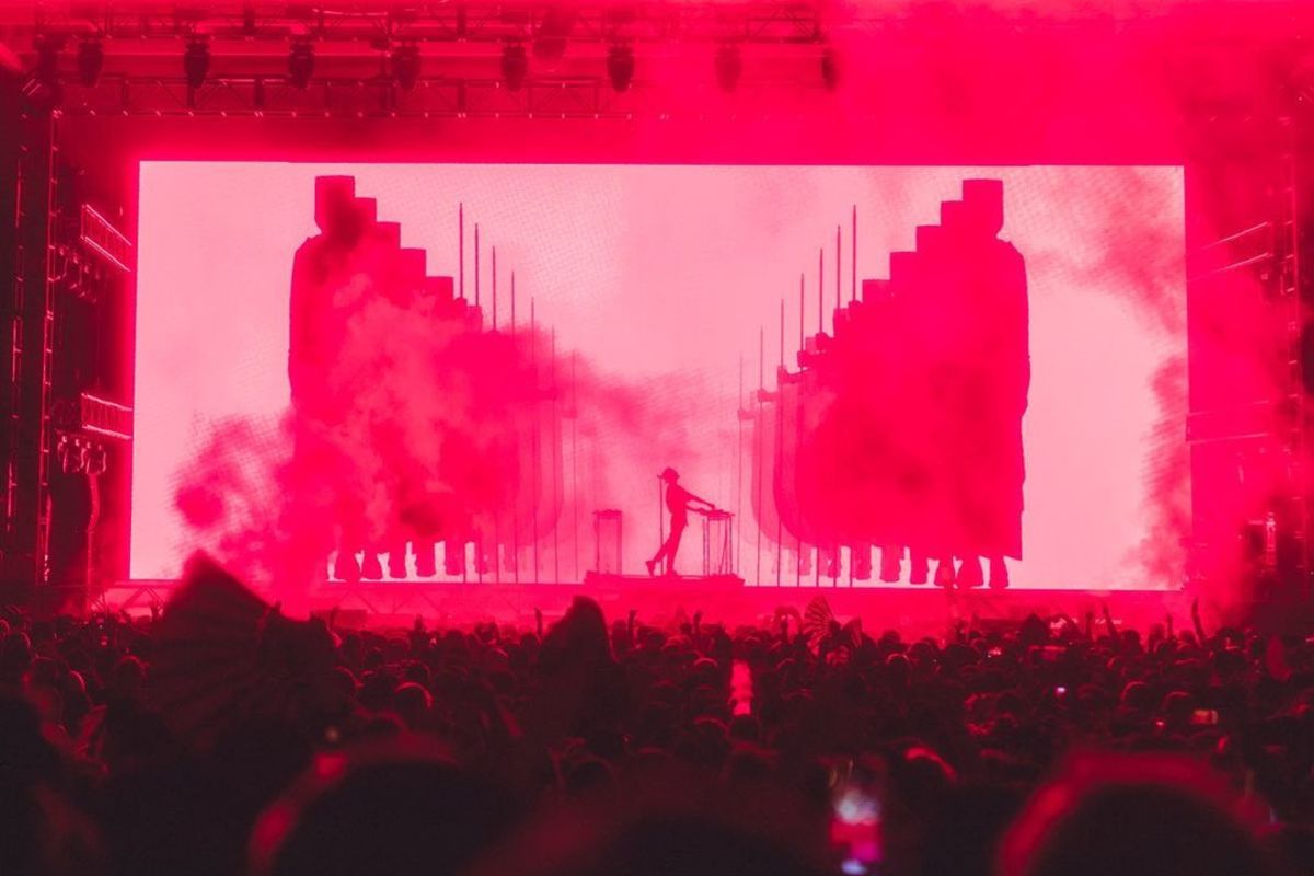 Madeon's visual cloning concept realized at "Good Faith Forever."