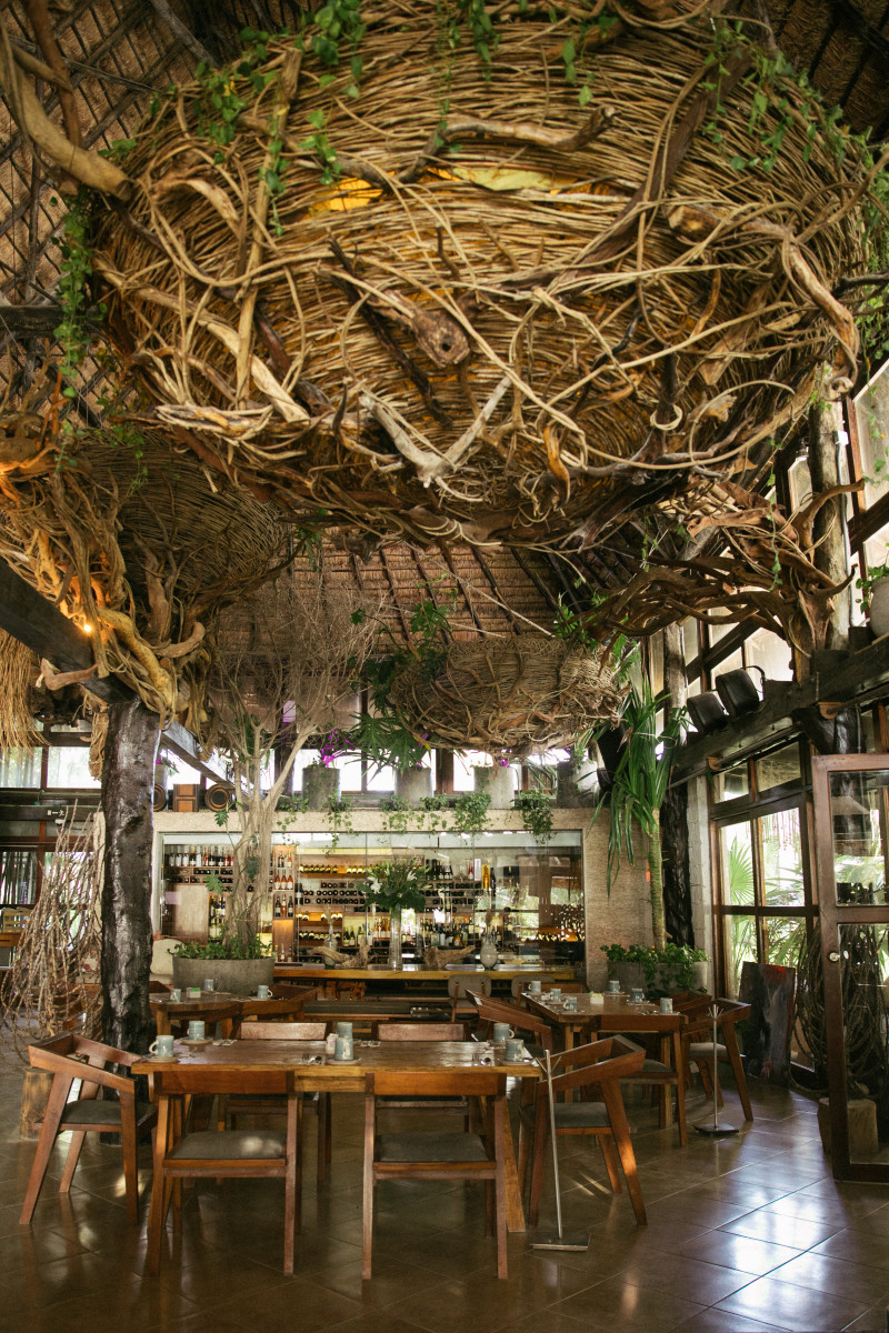Inside Mia Restaurant & Beach Club Tulum