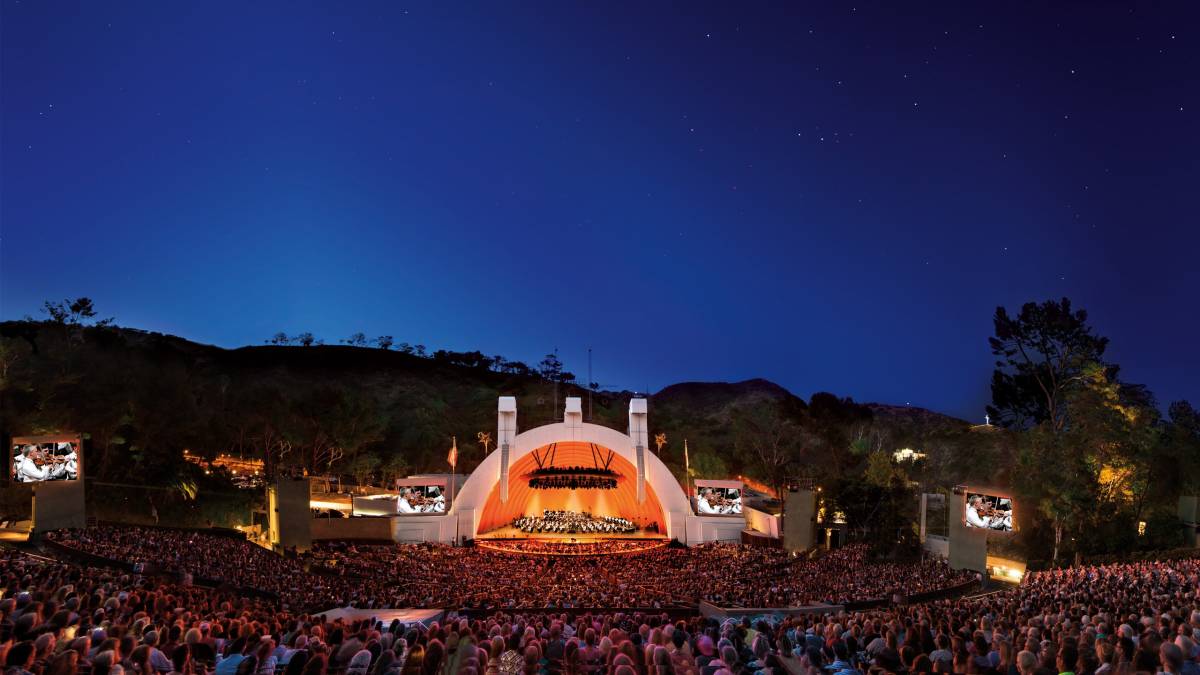 The County of Los Angeles' iconic Hollywood Bowl.