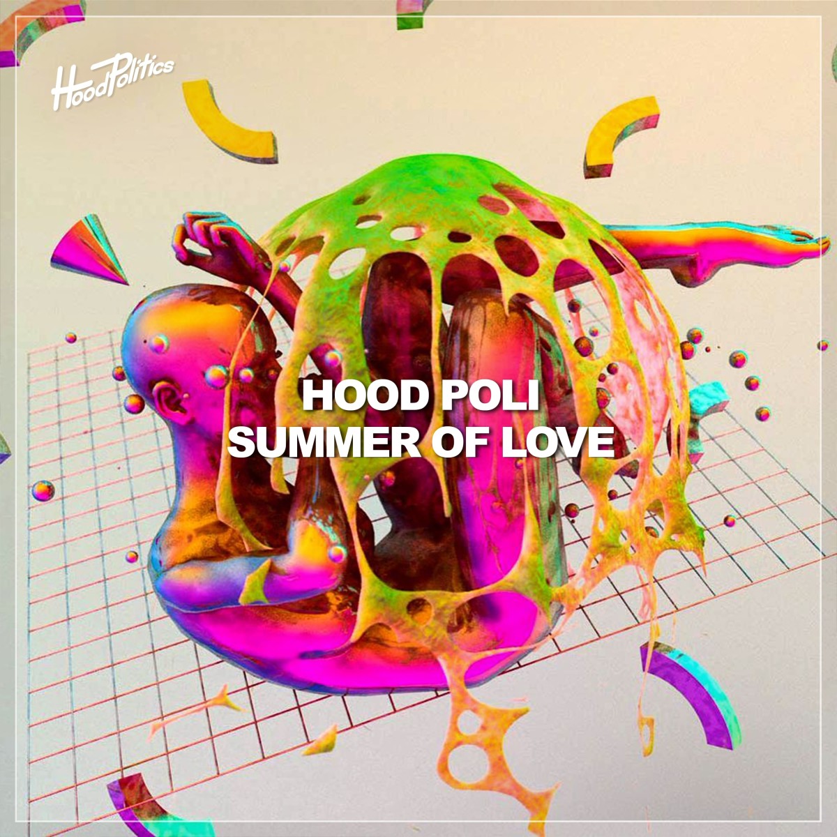 Artwork for the "Hood Poli Summer Of Love" compilation from Hood Politics Records.