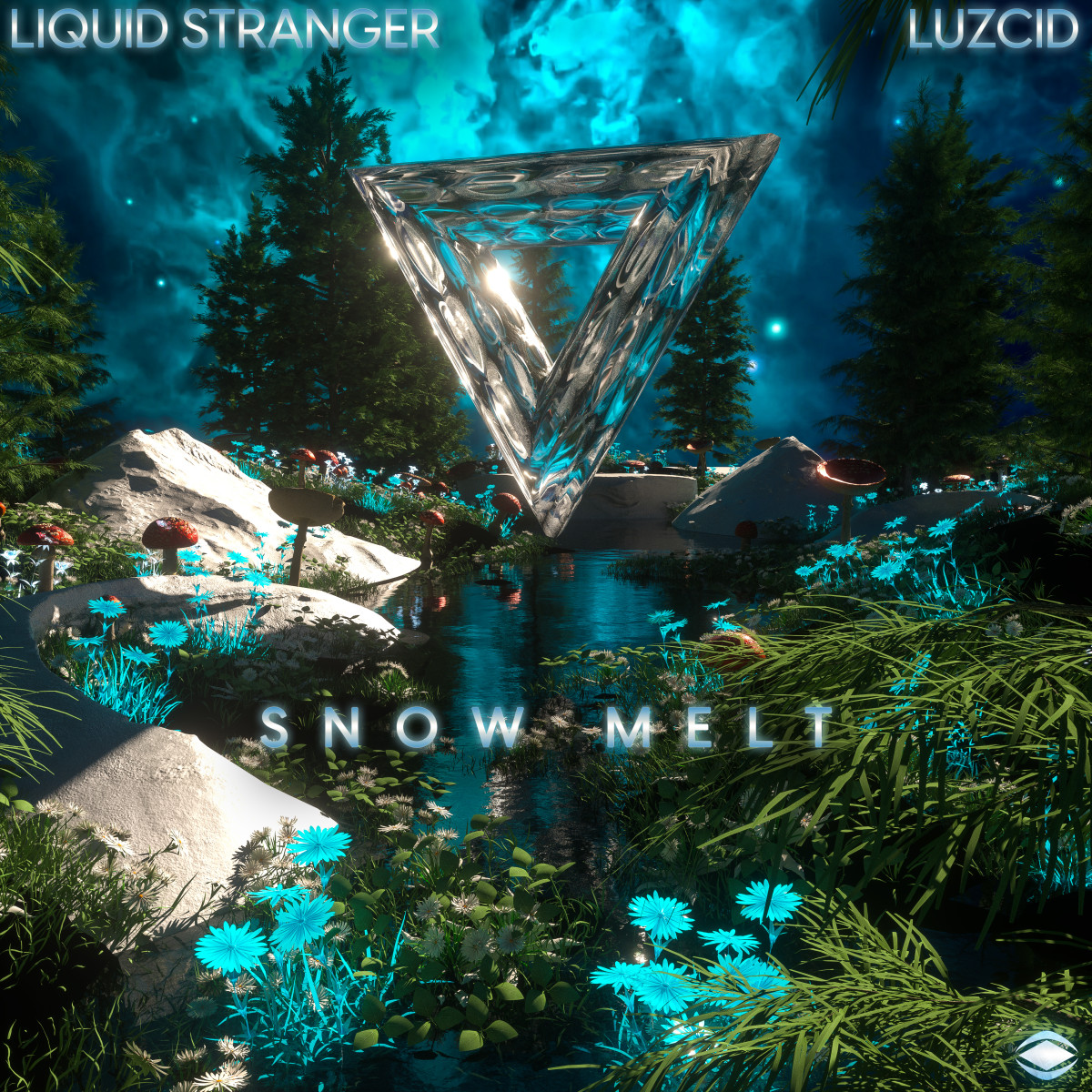 Cover for Liquid Stranger and Luzcid's "Snow Melt.