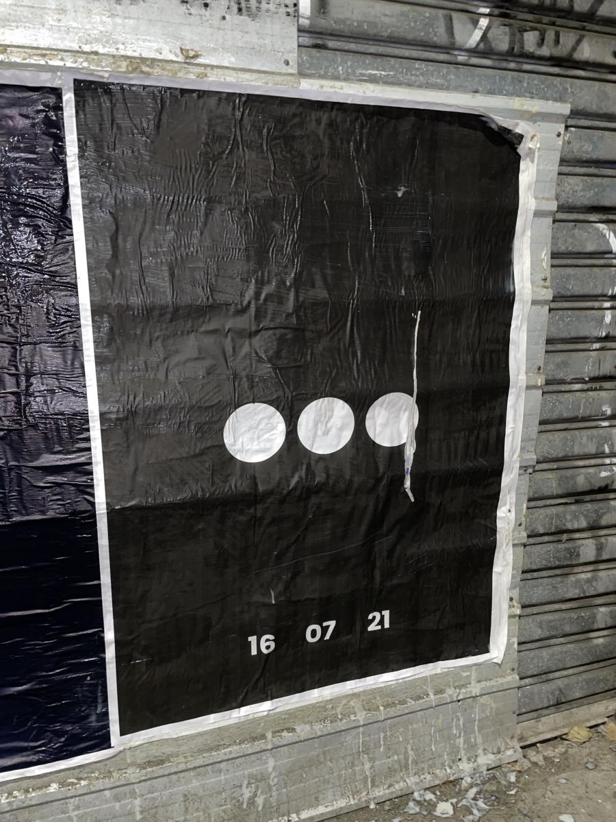A mysterious Swedish House Mafia poster in Melbourne.