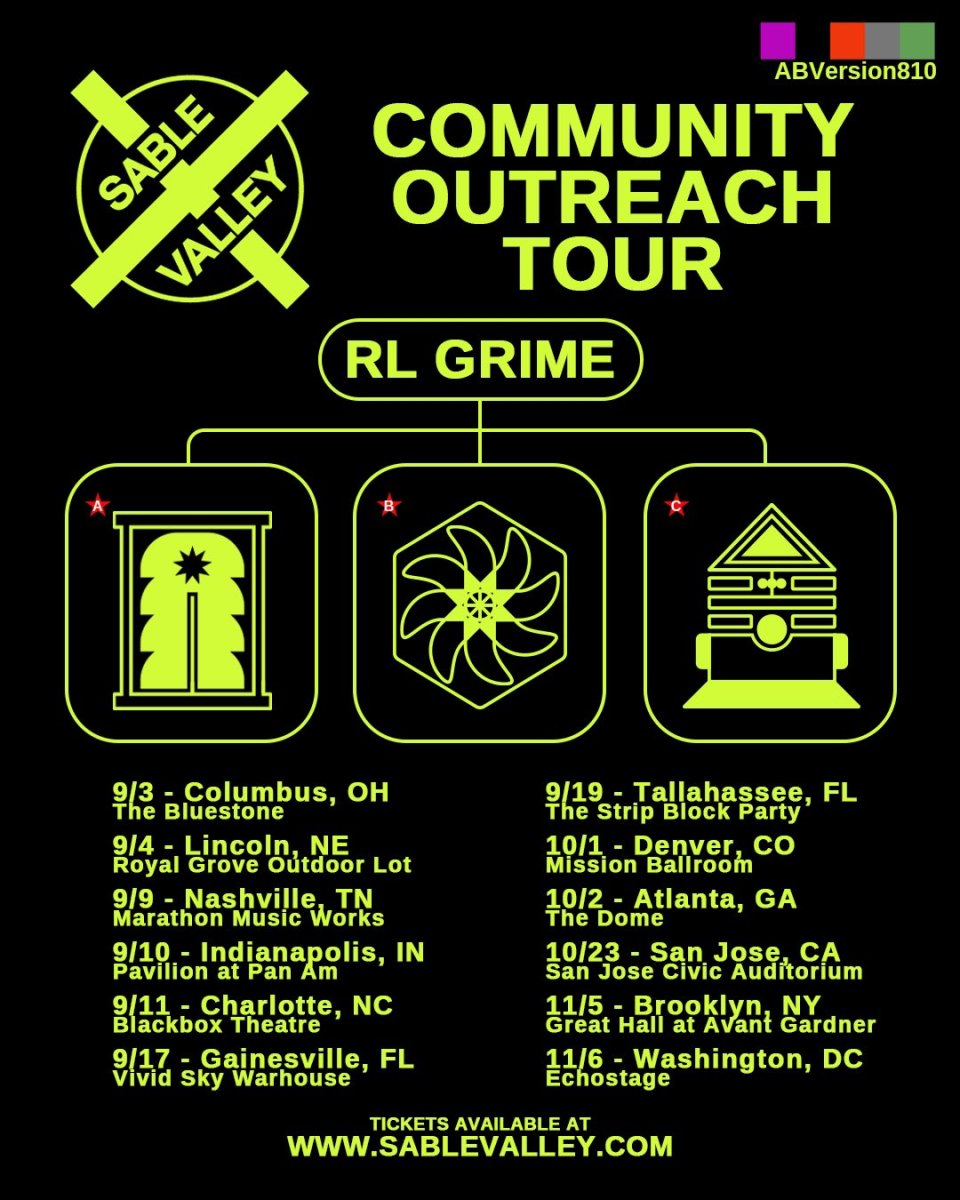 RL Grime's "Community Outreach" 2021 North American tour.