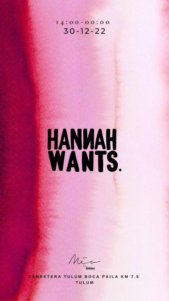 Hannah Wants at Mía.