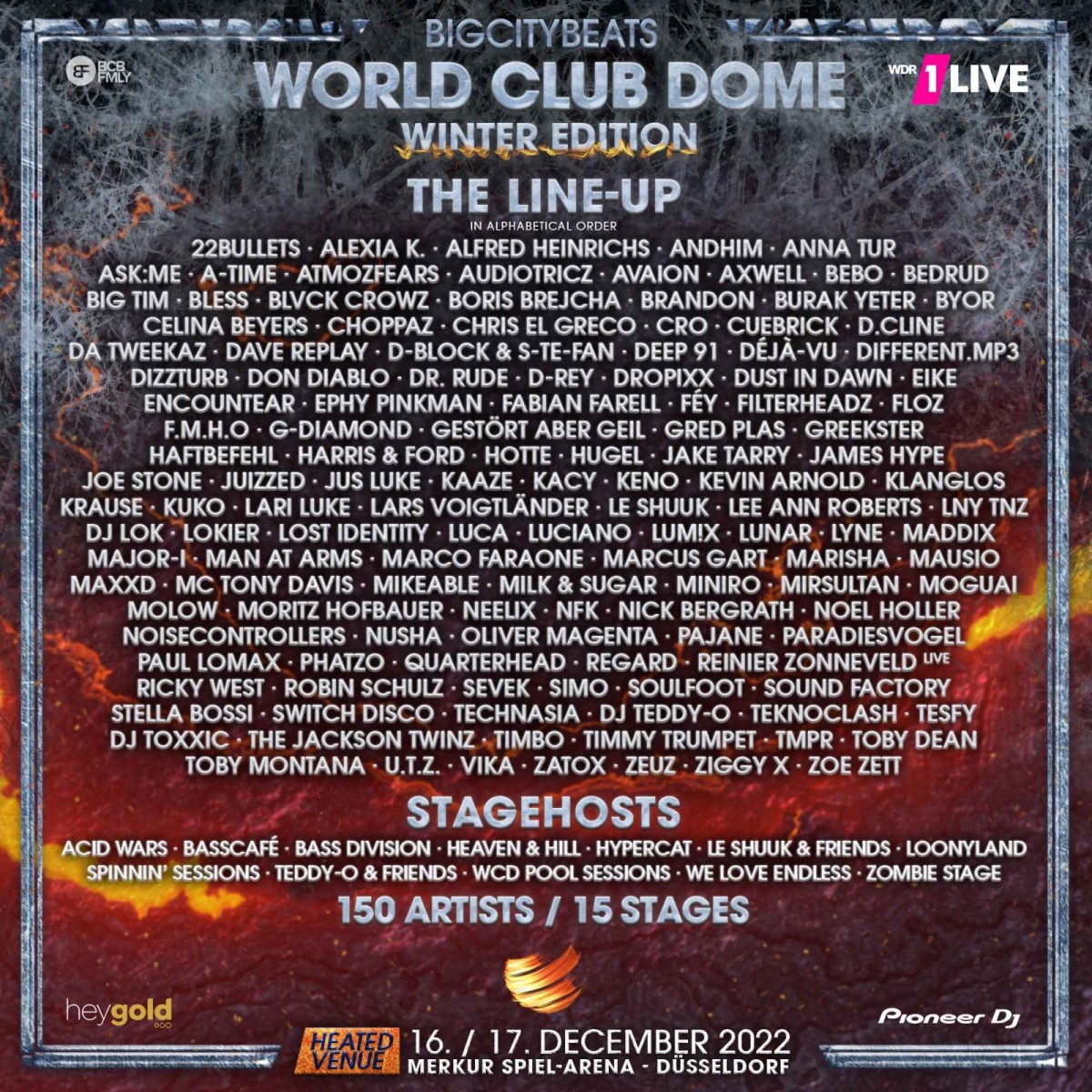 World Club Dome: Winter Edition 2022 - Lineup. 