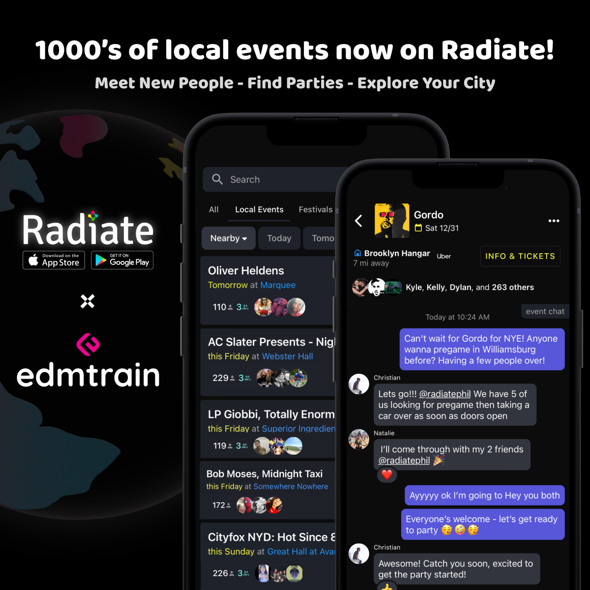 Radiate - Local Events Announcement