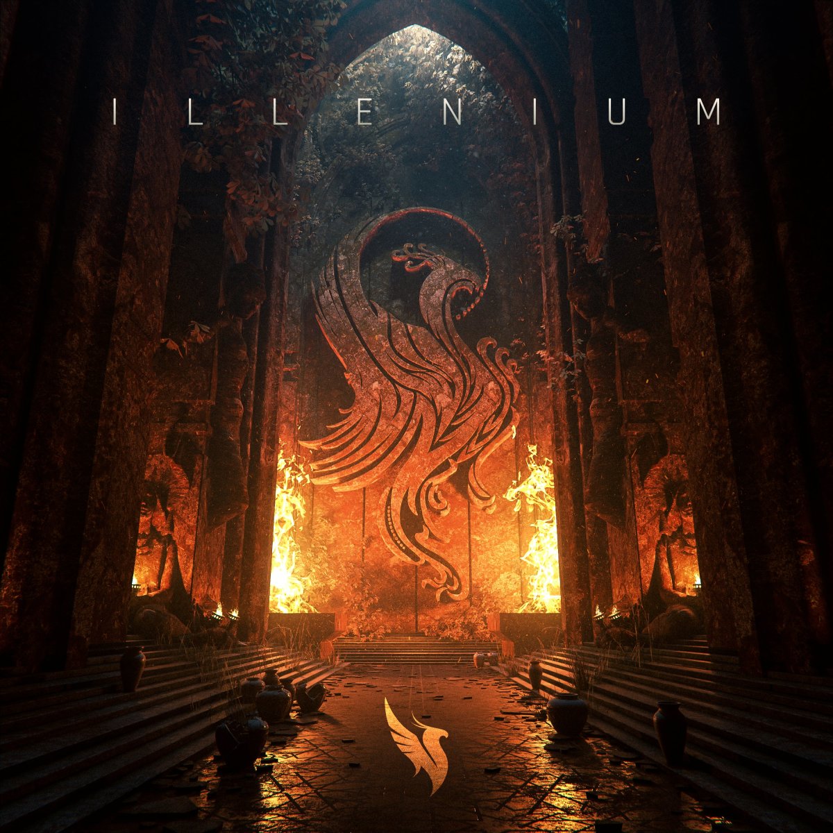 A arte da capa do álbum autointitulado do ILLENIUM.